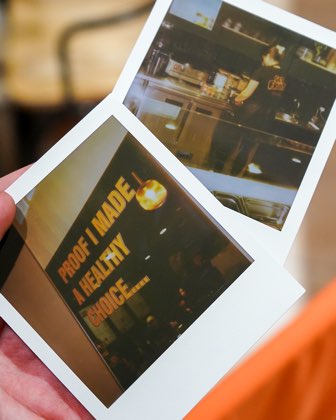 Polaroid memories from inside the shop
